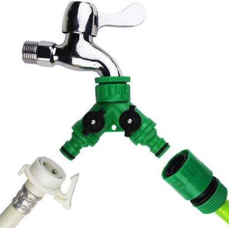 Adaptateur répartiteur de tuyau d'arrosage à 2 voies KLB (1/5)
