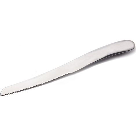Couteau à pain de cuisine avec manche argenté pour découper les tranches de pain - PANGIVO (1/3)