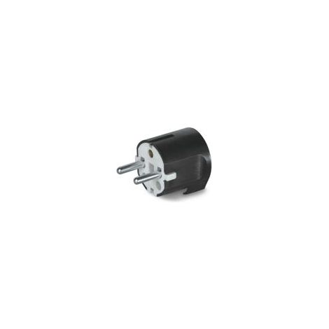 Spina Mobile Schuko 2P+T 16A, Nero