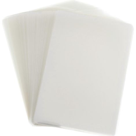 200 feuilles de plastification transparentes, pochettes de plastification thermique, feuilles de plastique pour le rangement de photos, papier à plastifier-9.70X6.70X0.01CM