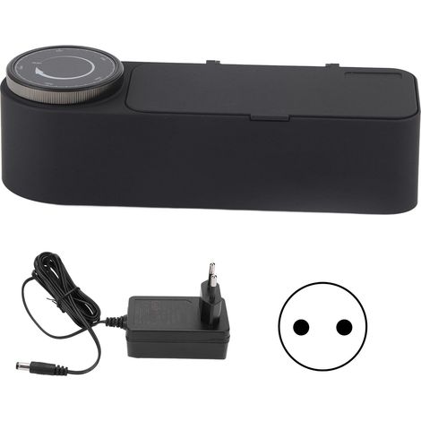 Nettoyeur ultrasonique 50kHz 650ml noir pour bijoux montres lunettes, machine à laver mini argent (1/5)