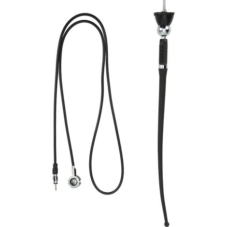 36 cm Autoradioantenne, schwarzes ABS, verschleißfest, hitzebeständig, FM/AM-Empfang, universell für PKWs (1/5)