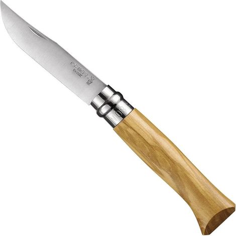 Klappmesser Opinel n°08 Olivenholz Virobloc Schloss