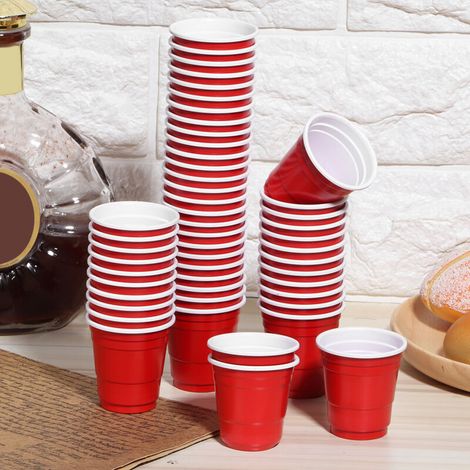 50 pièces gobelets jetables 60 ml pour café, bière et boissons, vaisselle de fête et fournitures de réception (1/4)