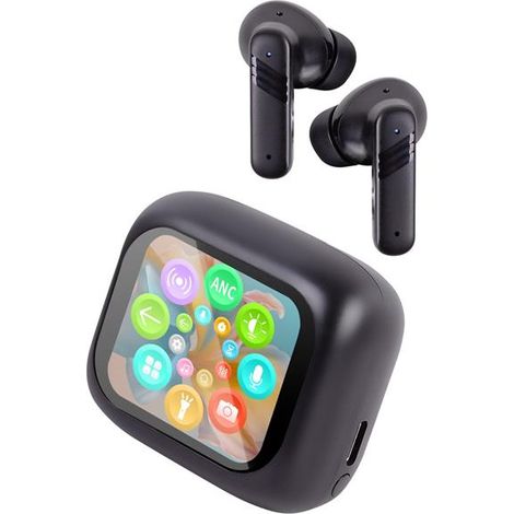 TREVI Cuffie Auricolari Con Traduzione Simultanea AI e Display Touch Screen Nero (1/4)