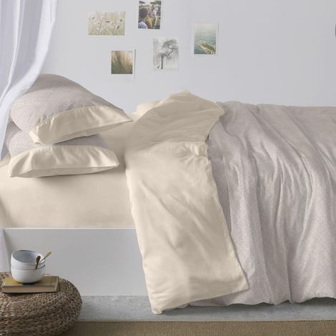 Housse de Couette imprimée, pour lit de 90 cm (+ Dimensions Disponibles), 50% Polyester, 50% Coton, Motif 042, Couleur Grise (90 x 190/200 cm) (1/5)