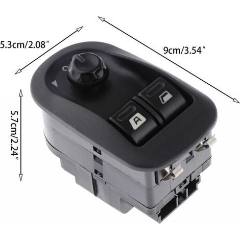 Bouton Leve Vitre 306 206 Commande de Rétroviseur 6554.WA-- (1/4)