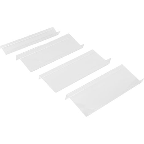 Organisateur de tiroir à épices, 4 niveaux, réglable, grande capacité, montage facile, étagère à épices pour placard de cuisine, transparent (1/5)