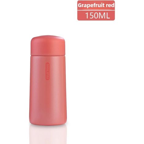 (Rouge, 150 ml) Mini mug isotherme en acier inoxydable 304, isolation sous vide, étanche, léger (1/5)
