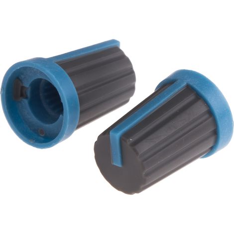 Bouton de potentiomètre RS PRO, Axe de 6mm, Diamètre de 13mm, Enfichable