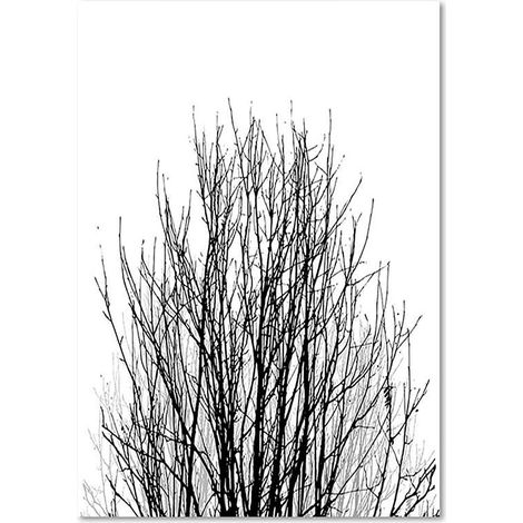 Tableau bois les branches supérieures d'un arbre - 50 x 70 cm (1/5)