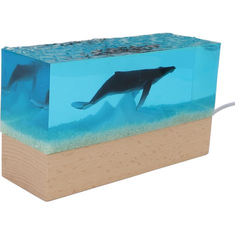 3D Ocean Night Lamp, Whale Theme, 5V USB, for Children's Room (1/5)