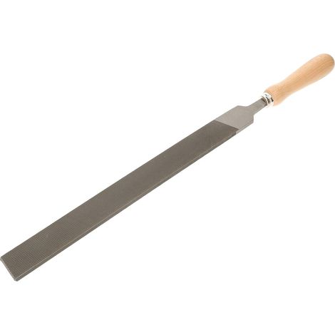 KOTARBAU Lime d'atelier plate - Longueur : 400 mm - Coupe 1 (grossière) - Lime à main plate en métal pour traitement grossier du métal. (1/5)