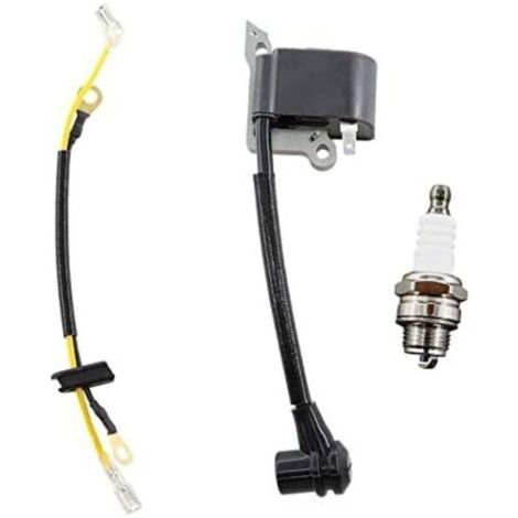 Bobine et Bougie d'Allumage Compatible Husqvarna 136 137 141 142 235 240 Modèles Remplacement 545199901 (1/4)