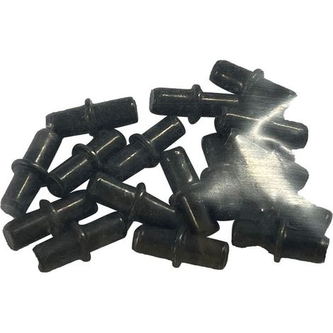 Pack 16 Unid. Porta-Estante de Hierro Redondo Nº 5 Negro EDM (1/2)