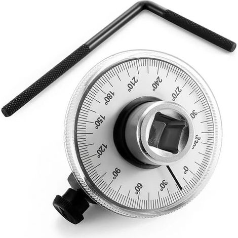 Chiave dinamometrica da 1/2 pollice con indicatore angolare – Set di chiavi dinamometriche regolabili a 360°, indicatore di coppia professionale, attacco da 1/2 pollice. (1/4)