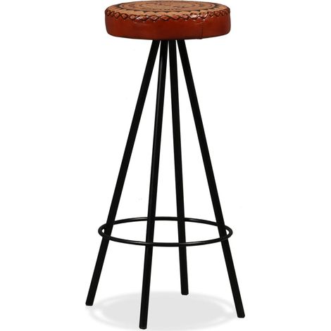 Maison Exclusive - Sgabelli da Bar 2 pz in Vera Pelle