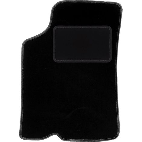 Tapicería negra mate para el asiento del conductor de: Kia Sephia I sedán (1994-1997)