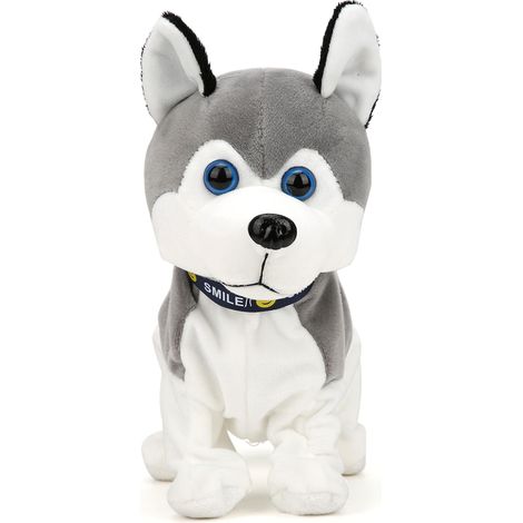 Robot Chien Interactif avec Sons et Télécommande, Jouet Éducatif Cadeau Enfant 8210A Husky (1/5)