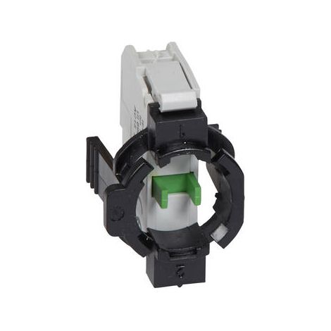 Sous-ensemble bloc pour tête non lumineuse Osmoz raccordement à vis NO et étrier 1 poste LEGRAND 022962 (1/2)