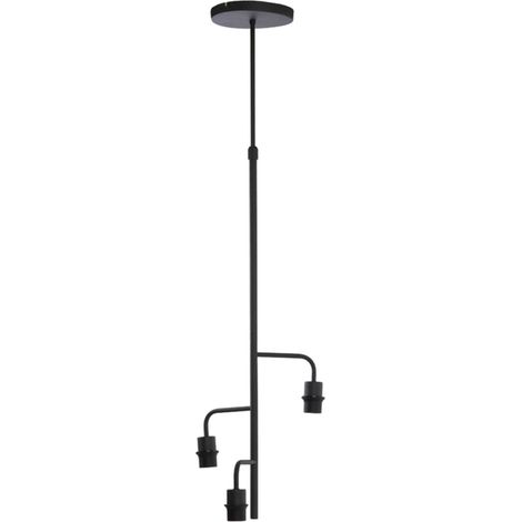 Light & Living - hängeleuchte - Edisa - schwarz - metall - große