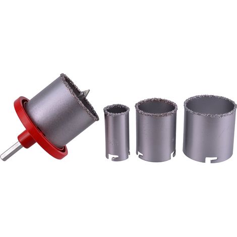 Scie cloche en tungstène pour carrelage 33-73 mm/4 pièces (20) (1/3)