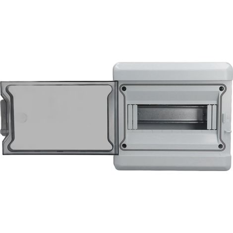 Boîtier de distribution étanche IP65 à 9 voies, couvercle transparent, montage ouvert (1/5)
