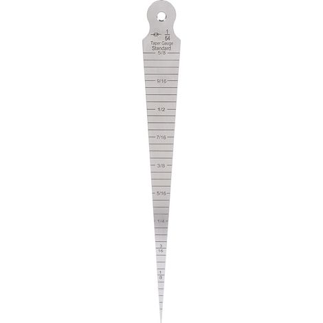 Règle en acier inoxydable de 1 à 15 mm, jauge de conicité pour soudage, outil de mesure métrique et impérial (1/5)