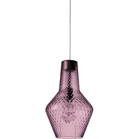 Romeo sospensione ø.250x3180mm. 1xe27 70w hs-ip20-v.grigio, vtr.ametista (1/4)