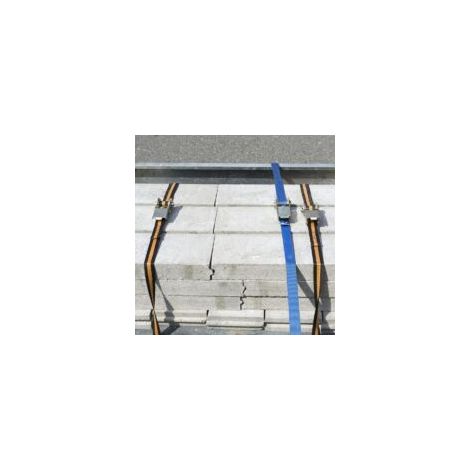 Cinghie di fissaggio a cricchetto da 10 m x 25 mm, portata 250 kg, 2 pezzi - Crezuo