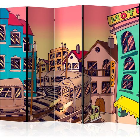 Paravento - Morning in a city II [Room Dividers] - 225x172 (1/4)