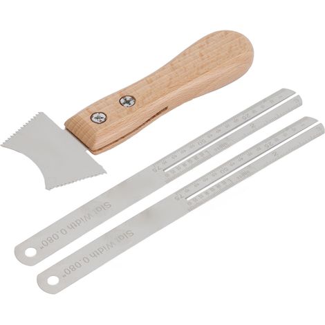 Kit d'outils pour le remplacement de la touche de guitare, kit d'outils de fabrication de guitares à dents de scie pour manche en métal et en bois (1/5)