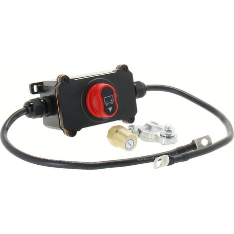 Desconexión de batería - Herramienta de corte eléctrico para equipos marinos, Bloque protector ABS con control confiable, Suministro de ingeniería, Detección de flujo de energía para motocicletas (1/4)