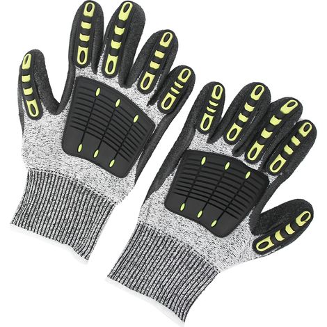 Gants anti-coupure niveau 5, respirants et antidérapants pour vélo, escalade et alpinisme, taille unique, lot de 2. (1/5)
