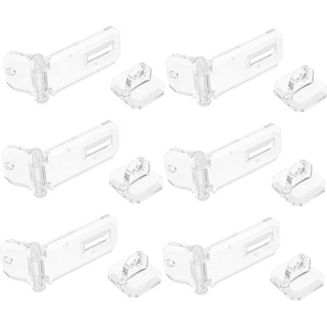 LIFKOME Lot de 6 verrous sécurité en acrylique transparent pour (1/5)