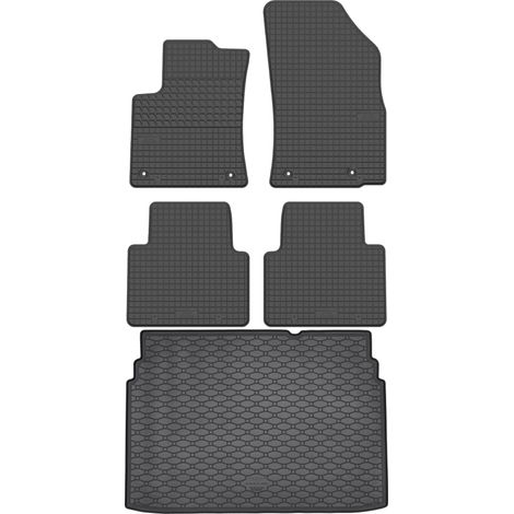 Set di tappetini in gomma per auto e tappetino per bagagliaio per Opel Crossland X Crossover dal 2017 al 2024. (1/5)