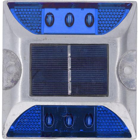 Borne lumineuse solaire en alliage d'aluminium moulé pour allée, trottoir, escalier extérieur, étanche IP68
