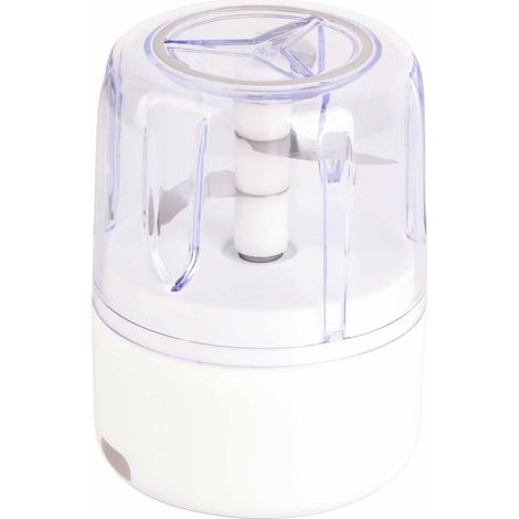 Hachoir à Ail Électrique USB - Lame Inox 250ml - Puissant et Compact (Blanc) (1/5)