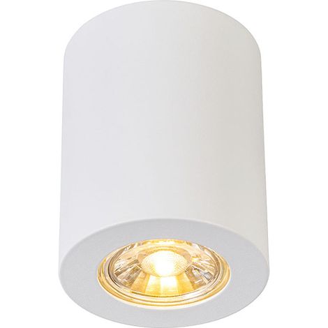 Modern Surface-Mounted Spotlight White 7.5cm GU10 50mm - Tuba