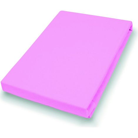 Vario Jersey-Spannbetttuch rosa, 190 x 200 cm Bettwäsche