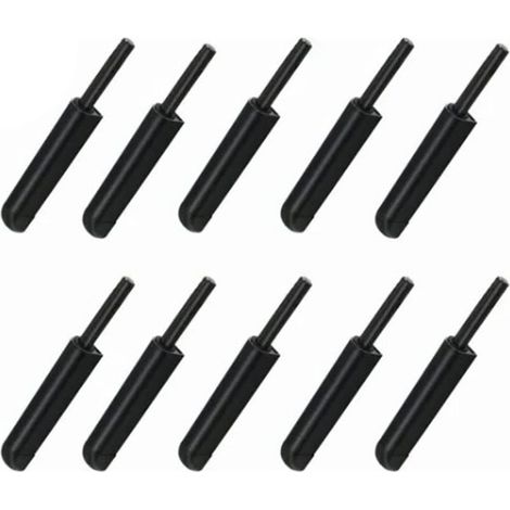 Lot de 10 loquets magnétiques pour portes de placard, course longue (1/5)
