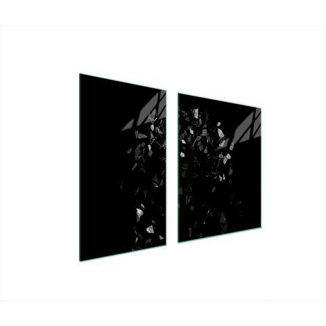 Glasplatte und Schneidebrett 100x52 schwarz (1/5)
