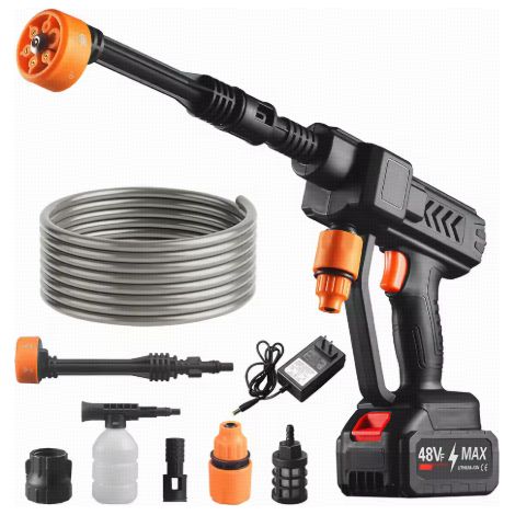 FLITI 48V Cordless High Pressure Washer with 6-in-1 Nozzle for Car and Garden Washing (1/5)