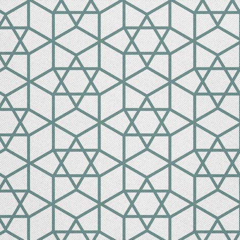 Tela decorativa para exteriores Oxford - Motivo de patrón de malla geométrica 1 (1/5)