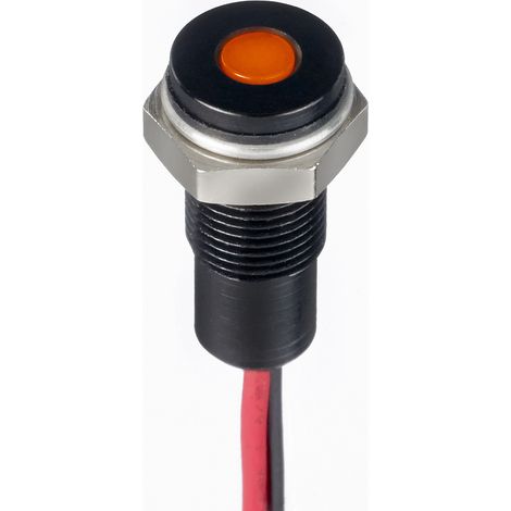 Panel LED LED lumineux Orange RS PRO, dia. 6mm, 1.8 3.3V c.c., taille de la lampe 3 mm, IP67 ( Prix pour 1 ) (1/3)