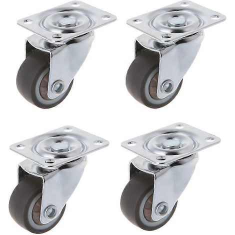 Nouvelles mini-roues 2021, petites roues de 2,5 cm en caoutchouc TPE ultra-silencieuses pour tiroirs, bibliothèques et supports à fleurs (1/5)