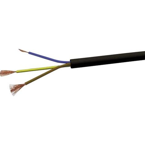 VOKA Kabelwerk H05VVF3X075 Câble gainé H03VV-F 3 x 0.75 mm² noir 100 m (1/2)