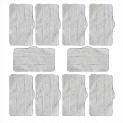 Lingettes de rechange pour balai vapeur, accessoires pour aspirateur vapeur, chiffons de nettoyage en microfibre, faciles à fixer et lavables (1/5)