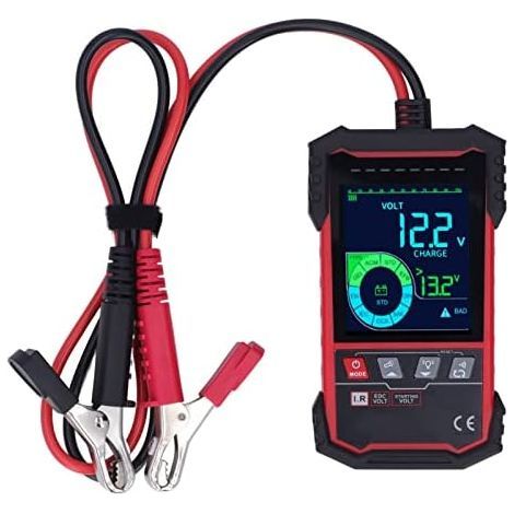 Car Battery Tester, Charging 12V 24V 100-19999CCA, Digital Analyzer for Automotive Alternator - (1/5)