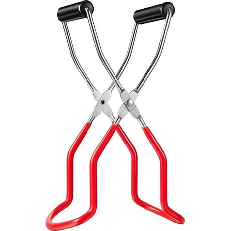 Pince de Levage Bocal - Acier Inoxydable 18/10 - Poignée Antidérapante - Pour Bocaux en Verre jusqu'à 10 cm de Diamètre - Lot de 1 (1/5)